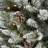 Home Heritage 9 Foot Lowell Flocked Pencil Pine Prelit Christmas Tree With Lights