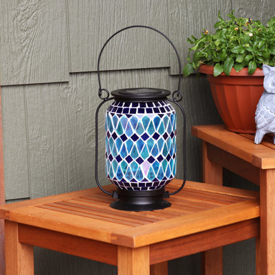 8.5'' Solar Powered Integrated LED Outdoor Lantern