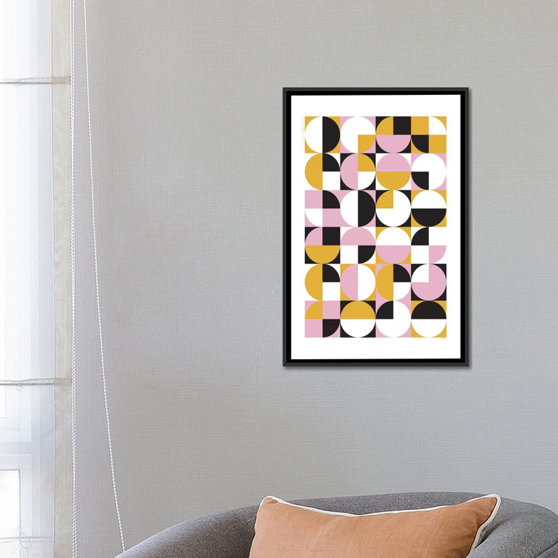 « modern abstract vii », photographie sur toile, H 26 po x l 18 po x P 1,5 po, Toile avec cadre noir, Pas de tapis