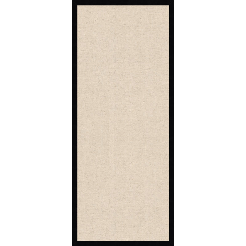 Tableau d'affichage en tissu Amanti, lin naturel par The Creative Bunch Studio, Taille du tableau 16 x 40