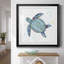 Bulle bleue tortue II - peinture encadrée-387274012-387274014