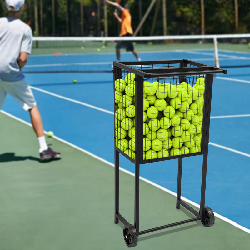 Rolling Cart For Tennis Balls 21.7*16.7*39.4In(W*D*H)