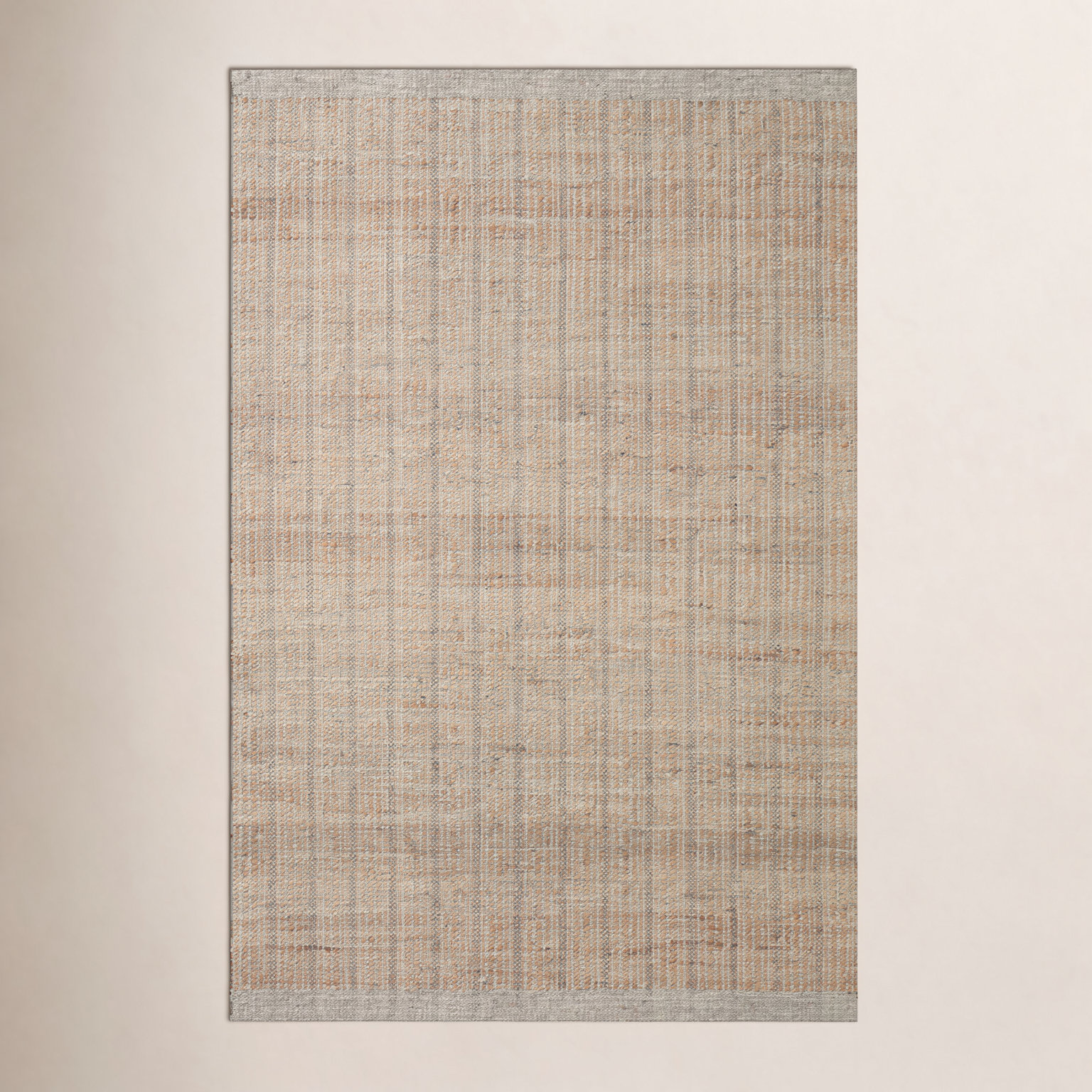 Jean Stoffer x Loloi Cornwall Light Grey / Natural Area Rug, Runner 2'6" x 9'9"