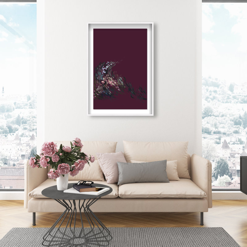 A Spring Wave Print by Oliver Gal, 31.5"H x 46.5"W, White Shadowbox