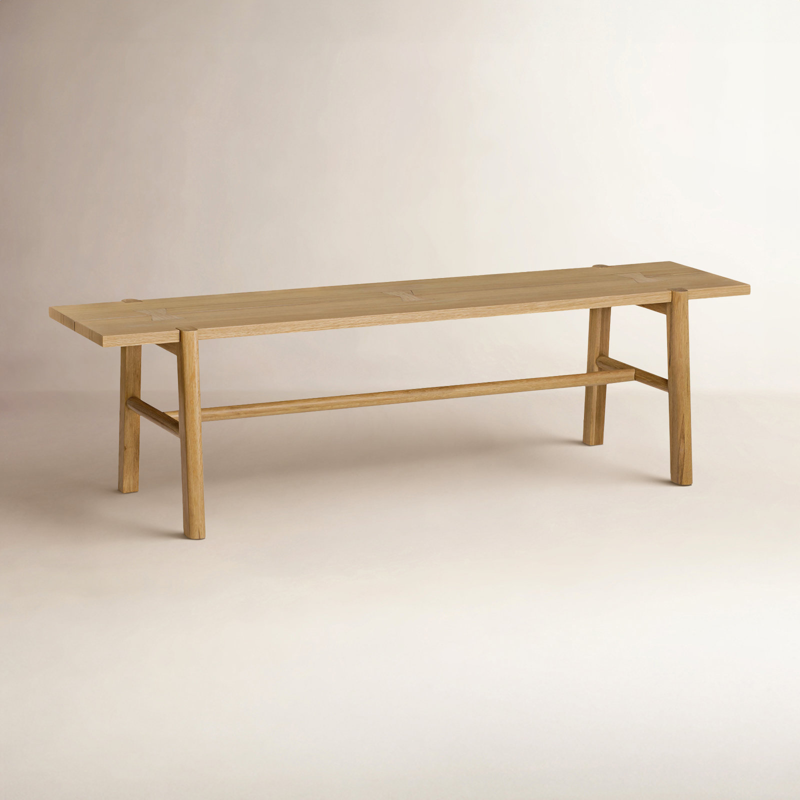 Brennan 64" Solid Oak Dining Bench