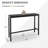 Seto Rectangular HDPS Outdoor Bar Table-1626554618