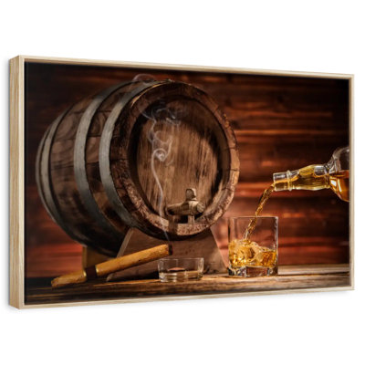 Whiskey Barrel Dispenser