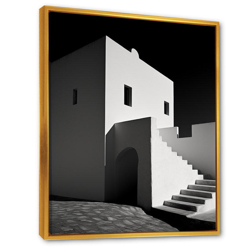 Châteaux, mimalisme, paysage, photographie, bâtiments, art mural, salon, 40" H x 30" W, Cadre flottant doré
