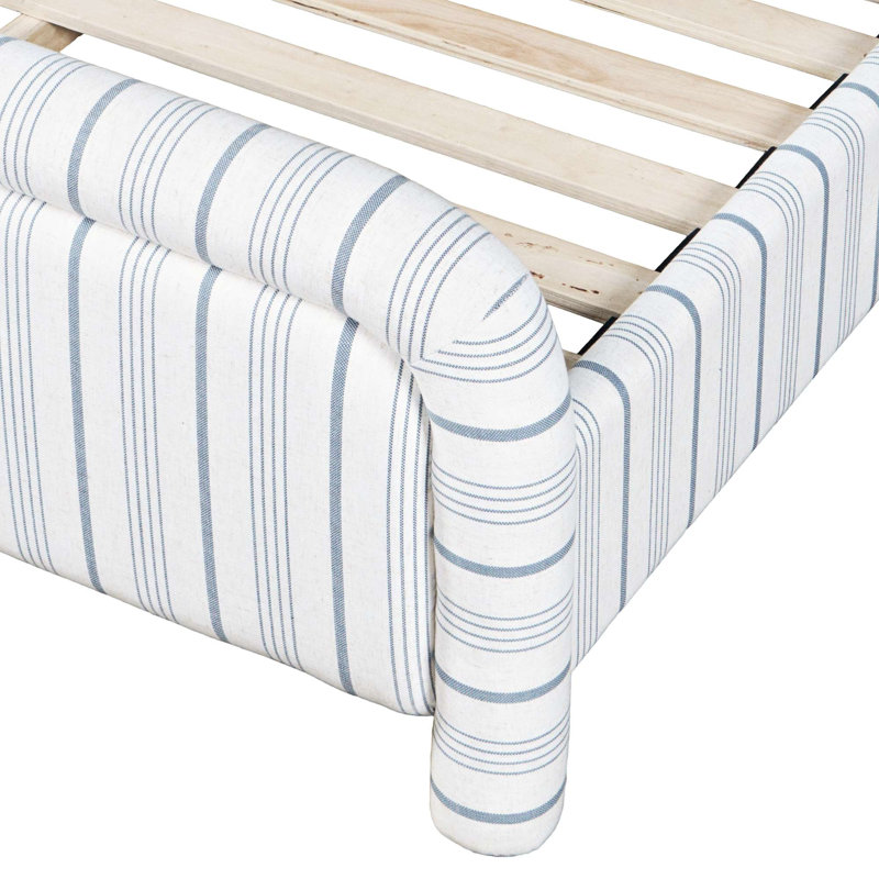 Lit tapissier Pearce Modern Farmhouse, Queen