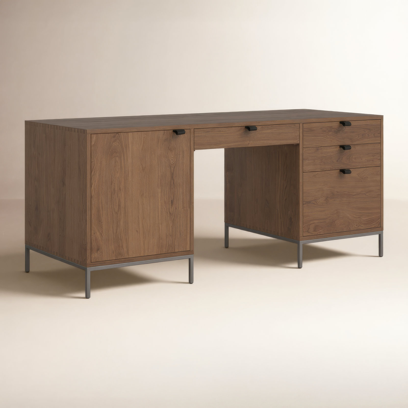 Loki 70 " Executive Desk, Auburn Poplar