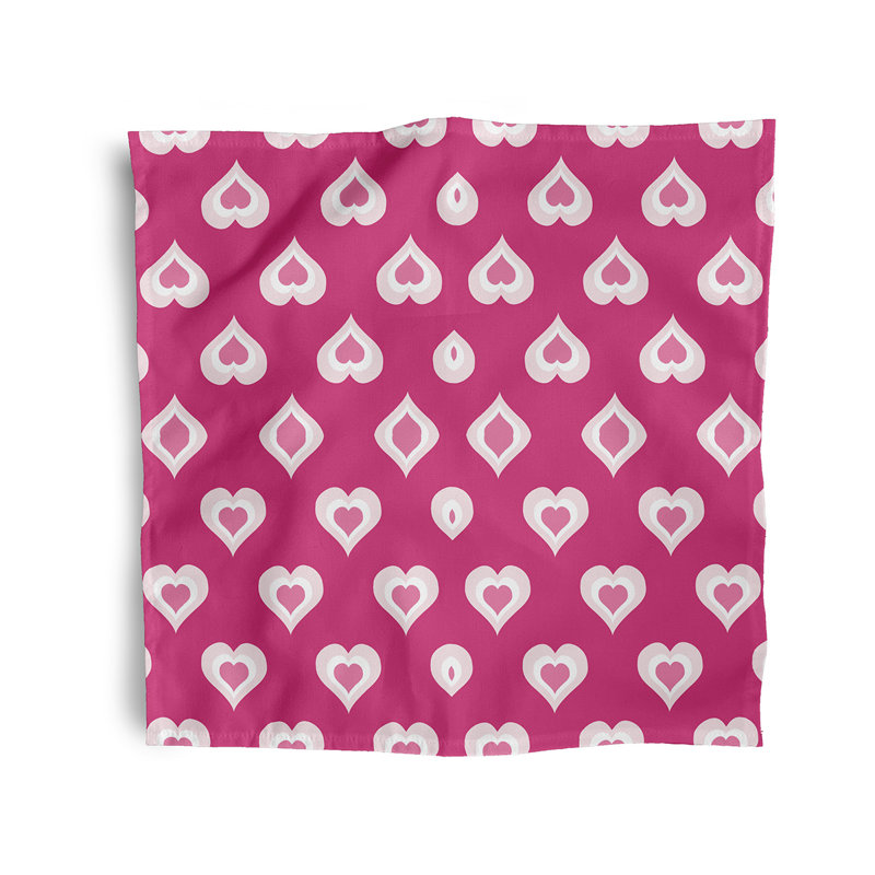 Lamartiniere Burnin' Love Napkins, Pink