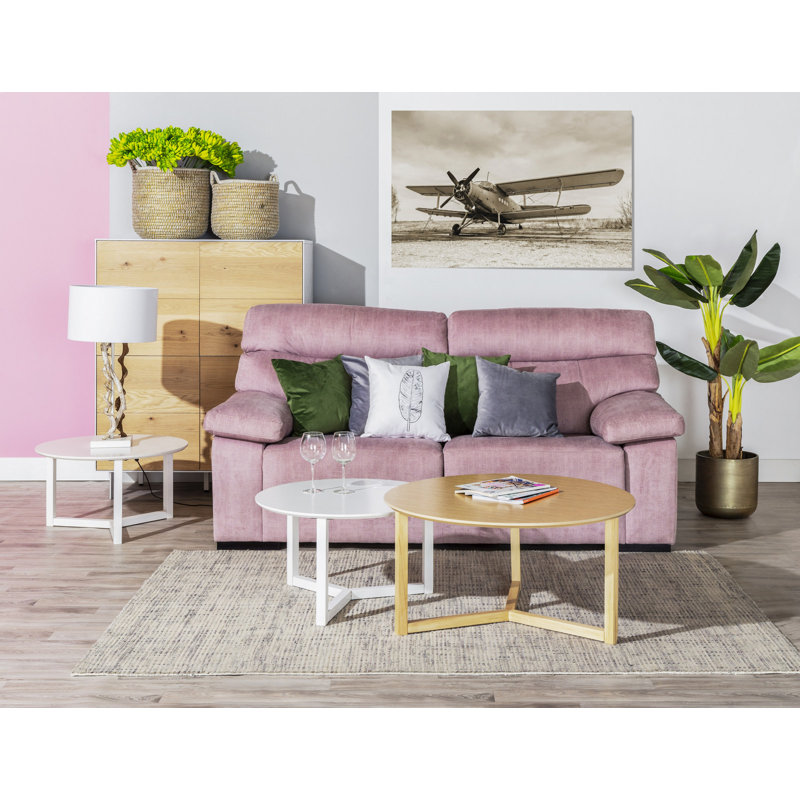 Chittick Cross Legs Coffee Table, Brown