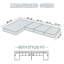 Housse pour canapé modulaire à coussins carrés / lavables à la machine-1186029267