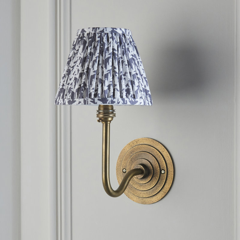 Aletriz Steel Armed Sconce, Brown