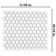 Metro 1" Hex Matte White 10-1/4" x 11-7/8" Porcelain Mosaic Tile
