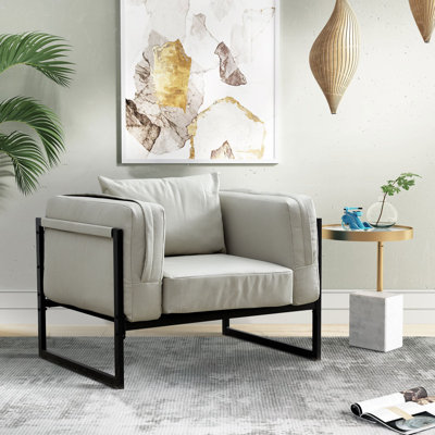 Khrishna 1 Seater Faux Leather Sofa