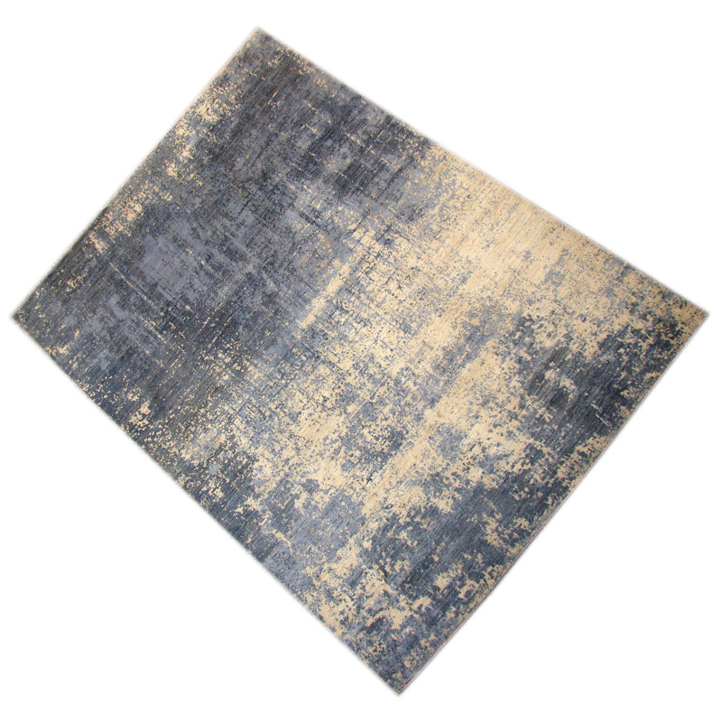 Hand-Knotted High-Quality Gray/Ivory Area Rug