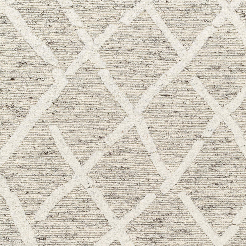 Wool Geometric Area Rug, Rectangle 9' x 12'