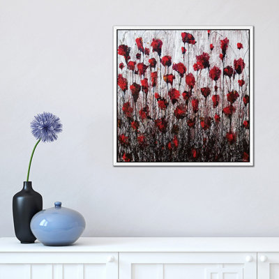 Poppies In Love by Donatella Marraoni - Painting on Canvas