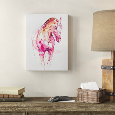 «Garnet Horse III» par Julie T. Chapman - reproduction d'art sur toile