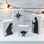 La crèche de Noël en forme de bloc de bois The Holiday Aisle®