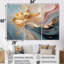 «Fluid Magnificence Pink Gold II», ensemble d'art mural abstrait à encre liquide-1156609763-1156609773