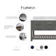 Cronin 60" Carrara White Marble Countertop Bath Vanity with Faucet and Mirror