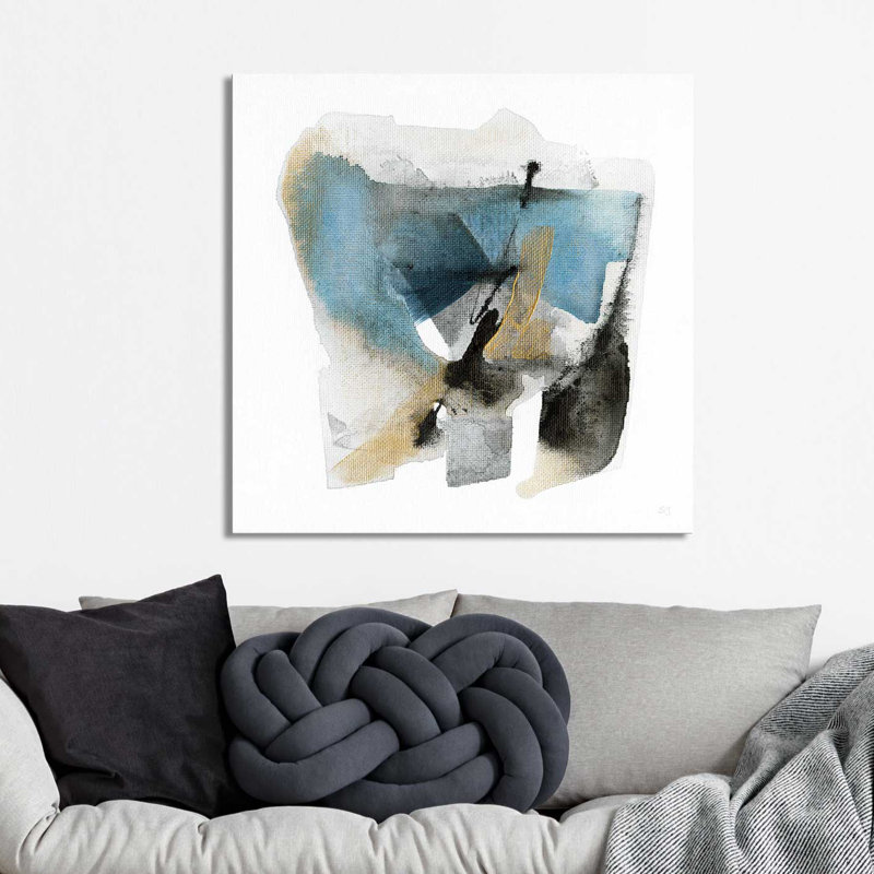 « artesian spring ii », reproduction de peinture à l’acrylique sur toile, H 18" x l 18" x P 1"