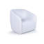 Fauteuil d'appoint pivotant blanc moderne