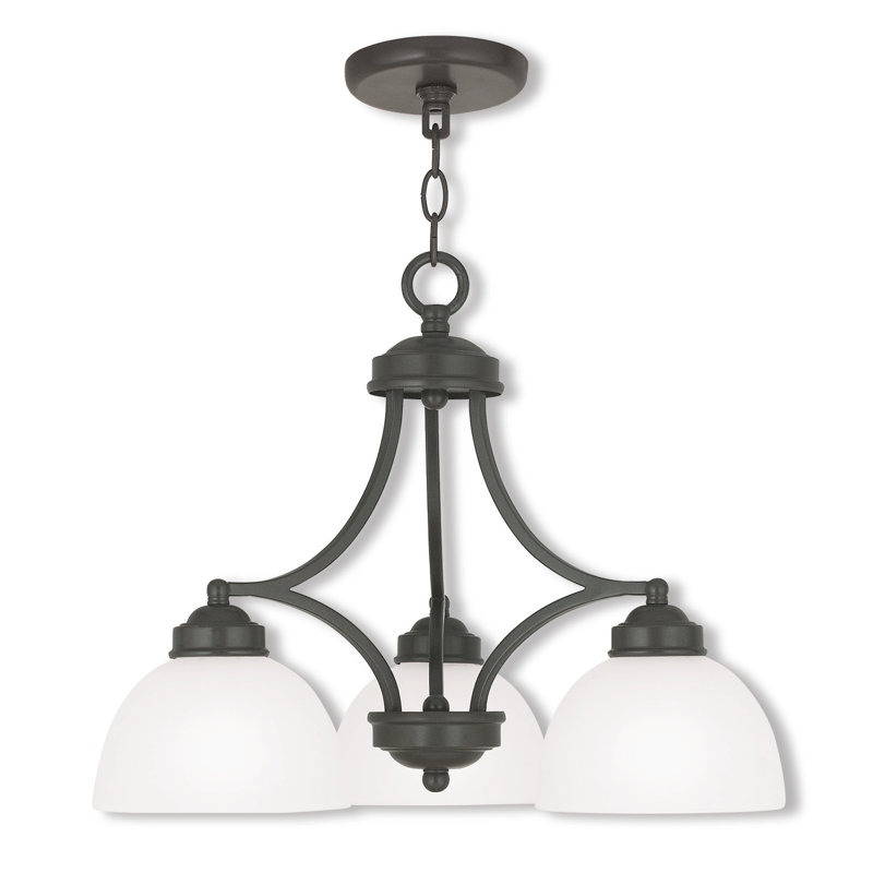 Lustre classique / traditionnel à 3 lumières Annete, Bronze anglais