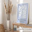 «Botanical Matisse Plant Soft Blue Bohemian», reproduction d'art non encadrée-787714307