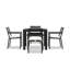 Eartha Square 4 - Person Power Coated Aluminum Dining Set with Cushions-1677124230-1675508752