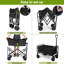 Folding Wagon on Wheels Festival Trolley Cart with Adjustable Handle, 330lbs Load