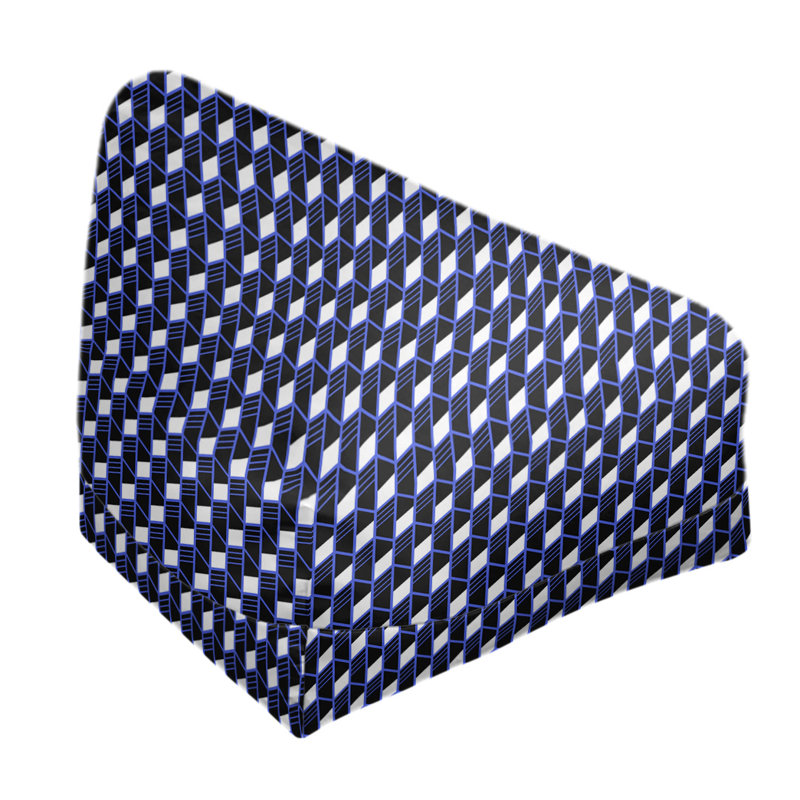 Petite chaise à sacs à billes & Leffel, Rembourrage poly, Bleu, H 86 po x l 27 po x P 43 po