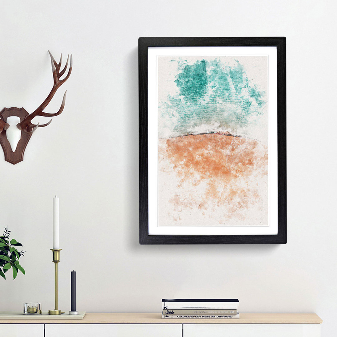 Cabo San Lucas Beach Mexico Watercolour - Picture Frame Graphic Art