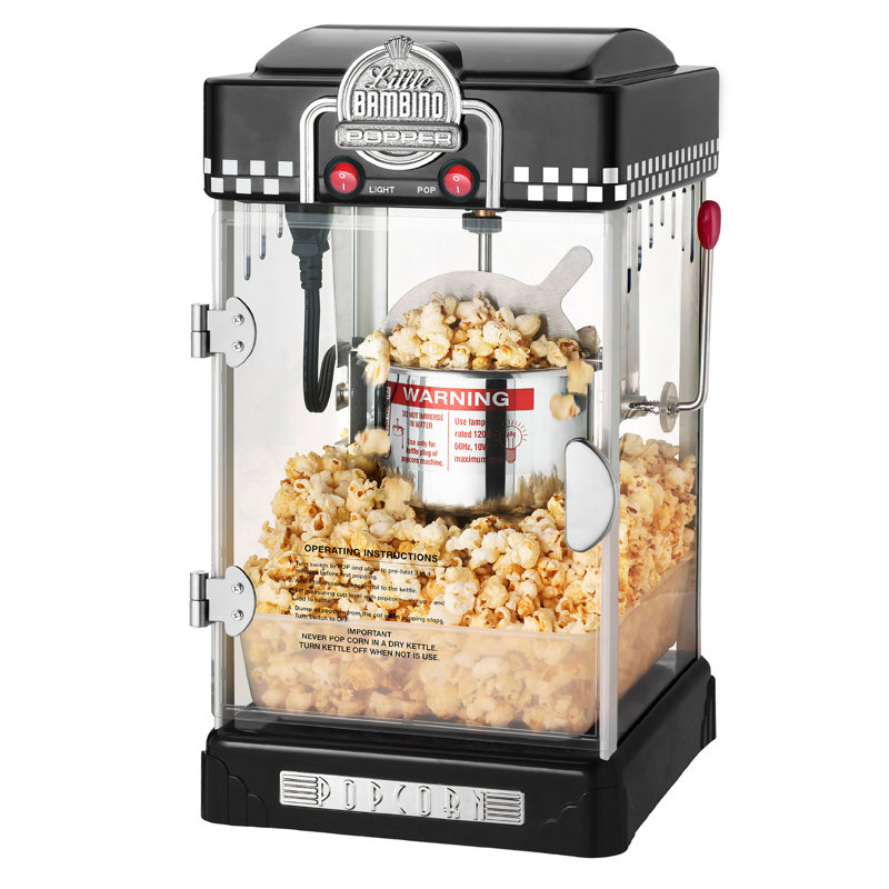2,5 oz. Great Northern Popcorn Machine à maïs soufflé rétro, Noir