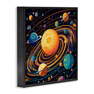 Giclée en spirale, Illustration de planète, design by Creative Studio