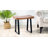 Alviani Solid Wood Top End Table