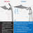 12 Inches Rain Shower Head, 3-Way Diverter With Pause Setting, 11 Inches Adjustable Extension Arm-119687973