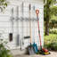 Porte-outils mural robuste en acier inoxydable pour ranger les balais, vadrouilles, râteaux, pelles et outils de jardin