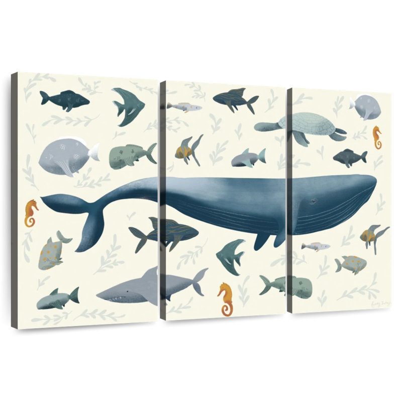 Brampt Sea Animals, 36" H x 57" W