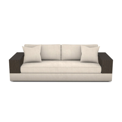 Embrace Wood Shelf Arm Sofa