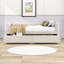 Twin Upholstered Daybed with Ergonomic Design Backrest and 2 Drawers-1479589785