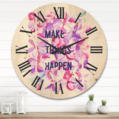 Horloge murale «Make Things Happen»