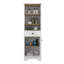 Armoire à linge brûlé, plusieurs tablettes-1791565462