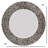 Zorigs Mosaic Mirror, Wall Art Décor – 24” Round Handcrafted Decorative Wall Mirror, Brown, Silver, and White Mosaic Tiles with Embedded Imperial Design