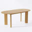 Table de salle à manger de 79 po x l 33,5 po avec 4 pieds en bois naturel-1061252806-1061252810