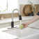 Single-Handle Pull-Out Sprayer Kitchen Faucet With Supply Lines In Matte Black