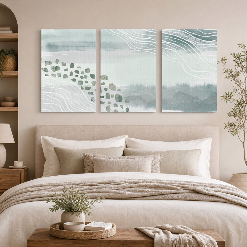 Art mural sur toile Mute Green, 36"H x 24"W x 3pcs