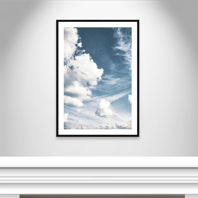 The Clouds Above - Photographie de cadre photo, H 41,5 po x l 29,5 po x P 0,88 po, Noir